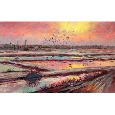 Abdul Wahab, 15 x 23 Inch, Acrylic On Canvas, Seascape Painting, AC-AWB-033 Abdul Wahab, 15 x 23 Inch, Acrylic On Canvas, Seascape Painting, AC-AWB-033